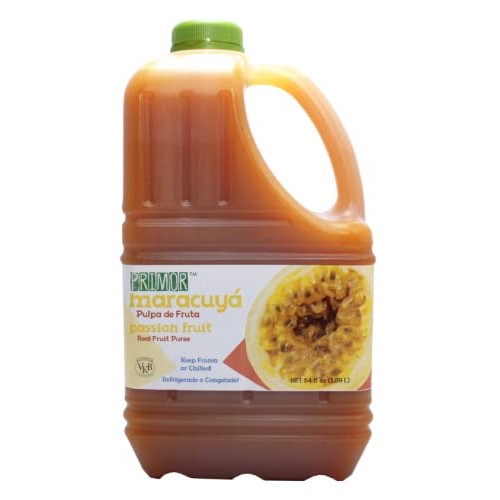 Primor Passion Fruit Puree | 64 Fl Oz | Create All-Natural Juice