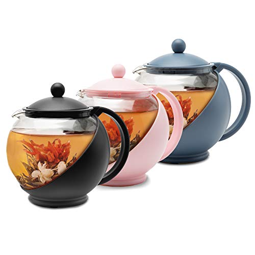 Primula Half Moon Teapot With Removable Infuser, Blooming And Lo