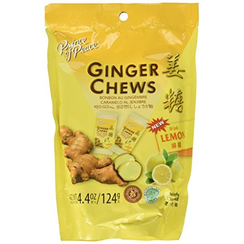 5 Packs Of Prince Of Peace 100 Percent Natural Ginger Candy Chew