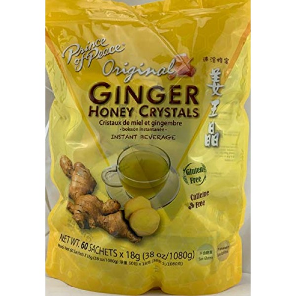 Instant Ginger Honey Crystals Family Value Pack 60 Sachets 18g p...