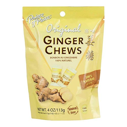 Prince Of Peace 100 Percent Natural Ginger Candy Chews, 4.4 Ounce
