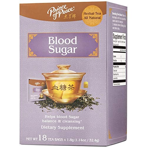Prince of Peace Blood Sugar Tea, 18 Tea Bags – Traditional Medic...