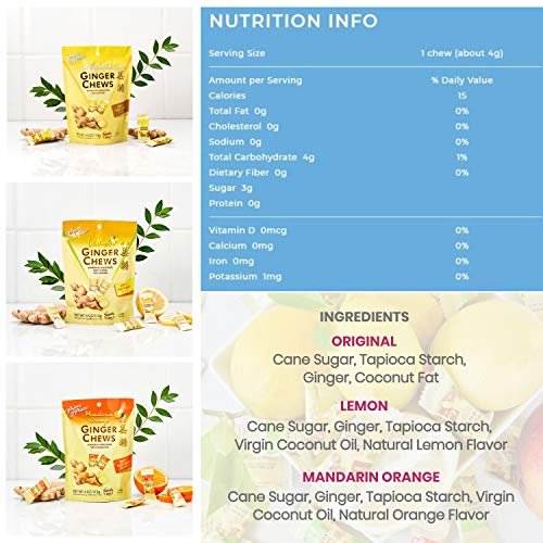Prince Of Peace Ginger Chews Candy Bundle — Original, Lemon, Ora