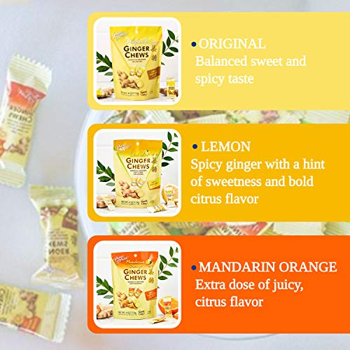 Prince Of Peace Ginger Chews Candy Bundle — Original, Lemon, Ora