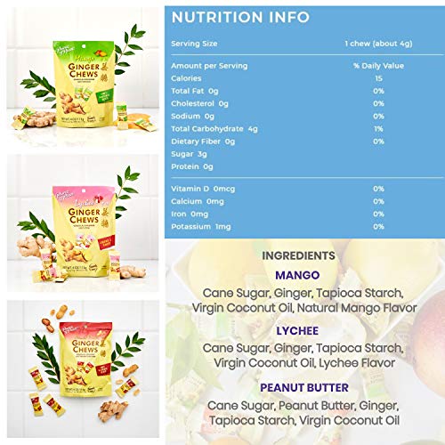 Prince Of Peace Ginger Chews Candy Bundle — Original, Lemon, Ora