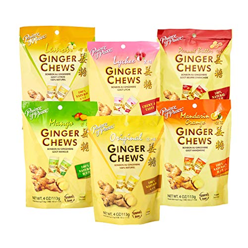 Prince Of Peace Ginger Chews Candy Bundle — Original, Lemon, Ora