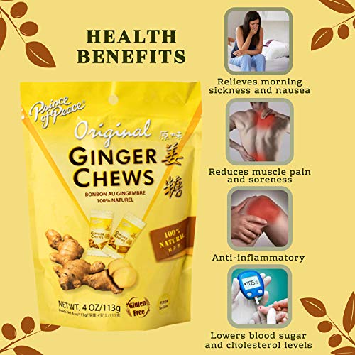 Prince Of Peace Ginger Chews Candy Original Flavor — Sweet And S