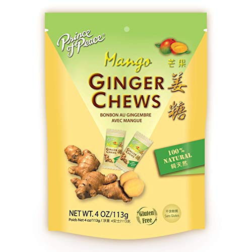 Prince Of Peace Ginger Chews With Mango, 4 Oz. – Candied Ginger