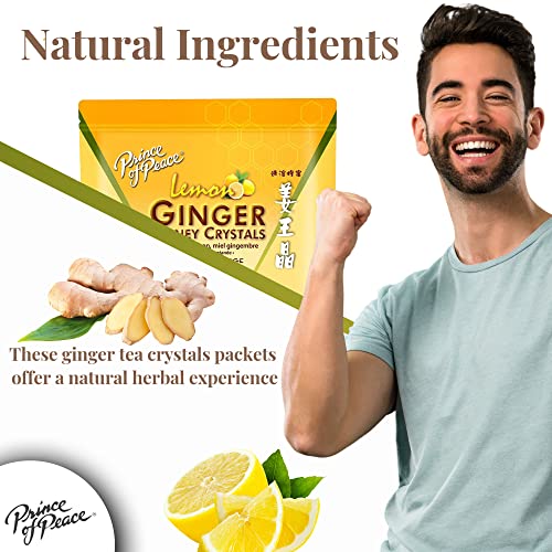 Prince of Peace Instant Ginger Honey Crystals with Lemon, 60 Sac...