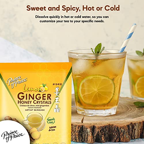 Prince of Peace Instant Ginger Honey Crystals with Lemon, 60 Sac...