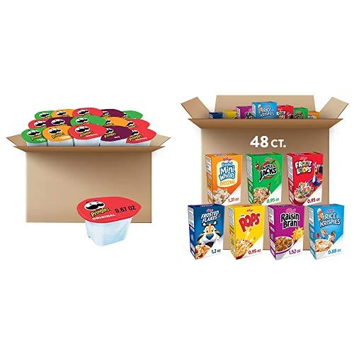 Kelloggs Breakfast Bulk Pack, Pringles Potato Crisps Chips Vari