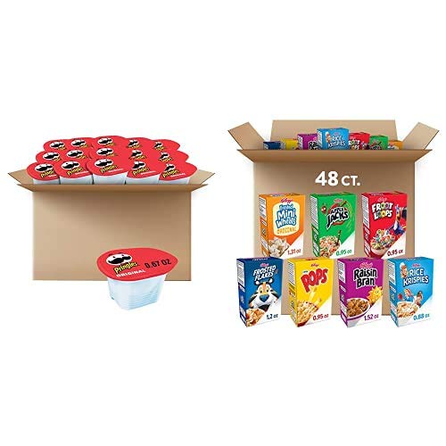 Kelloggs Breakfast Bulk Pack, Pringles Potato Crisps Chips Orig