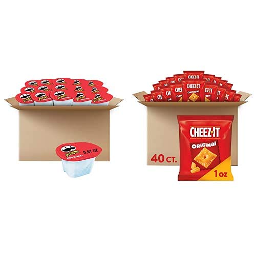 Kelloggs Salty Snack Box, Pringles Original Potato Crisps Chips