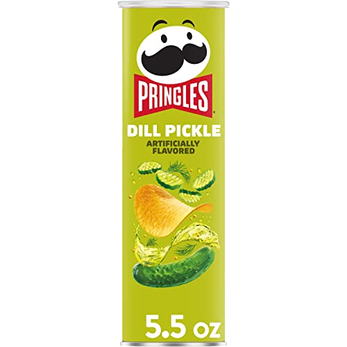 Pringles Screamin Dill Pickle Potato Crisps, 5.5 Ozpackaging M