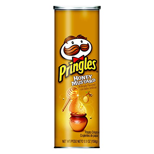 Pringles Potato Crisps Chips, Honey Mustard Flavored, 5.5 Oz Can