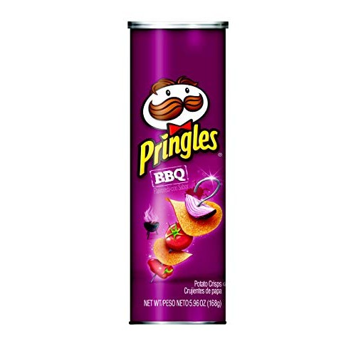 Pringles Bbq Potato Chips 5.96 Oz Cans - Pack Of 2