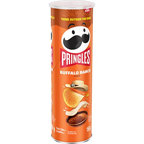Pringles Buffalo Ranch Potato Chips, 156g/5.5oz, Pack of 14,{I...