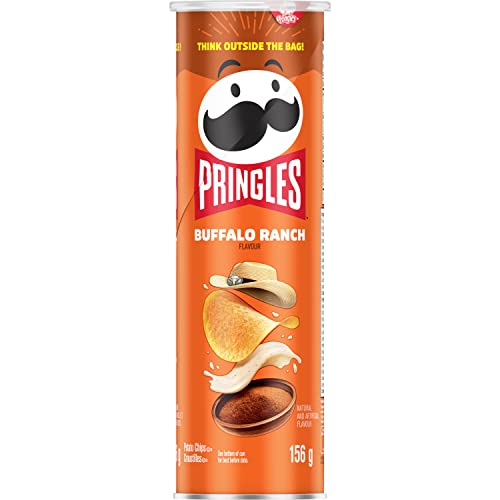Pringles Buffalo Ranch Potato Chips, 156g/5.5oz, Pack of 14,{I...