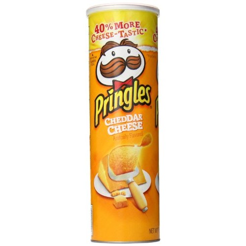 Pringles Flavored Potato Chips, Cheddar, 5.96 Ounce Pack of 14