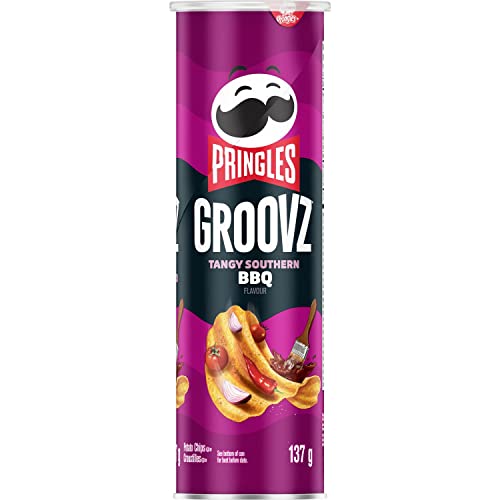Pringles Groovz Tangy Southern BBQ Chips, 137g/4.8oz Imported f...
