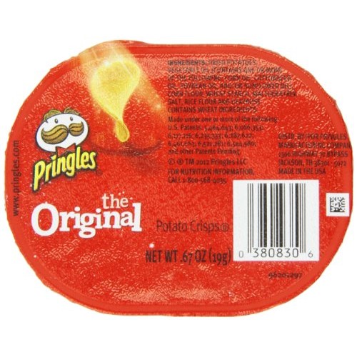 Pringles Original Flavored Potato Chips - 32 Individual Packs Sn