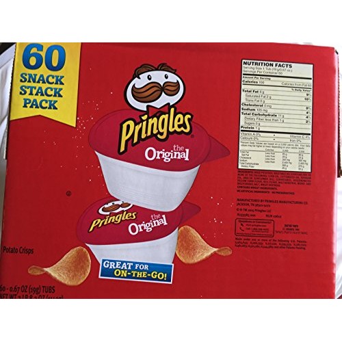 Pringles Original Snack Pack Tubs 60-0.67Oz