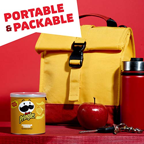 Pringles, Potato Crisps Chips, Cheddar Cheese, 1.4Oz Can