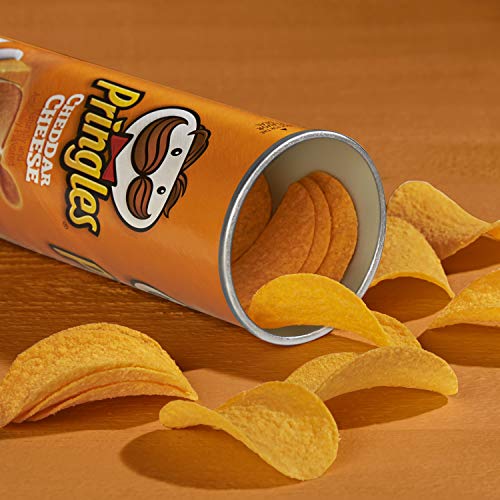 Pringles Potato Crisps Chips, Cheddar Cheese Flavored, 5.5 Oz Can