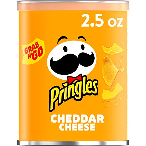 Pringles Potato Crisps Chips, Cheddar Cheese Flavored, Single Se