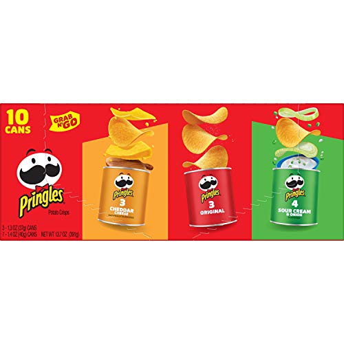 Pringles Potato Crisps Chips, Flavored Variety Pack, Original, C