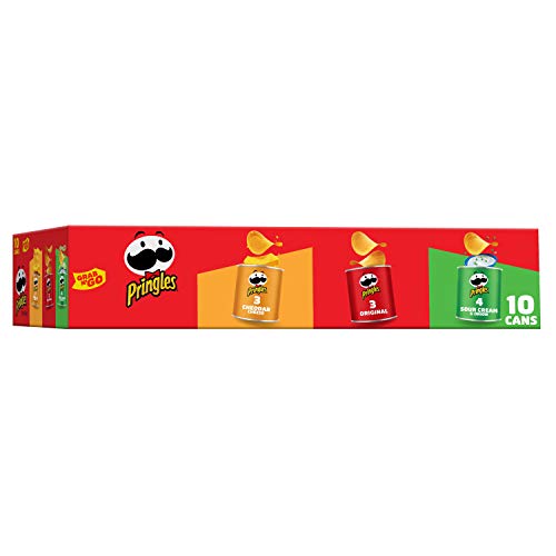 Pringles Potato Crisps Chips, Flavored Variety Pack, Original, C