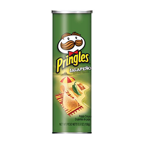 Pringles Potato Crisps Chips, Jalapeno Flavored, 5.5 Oz Can