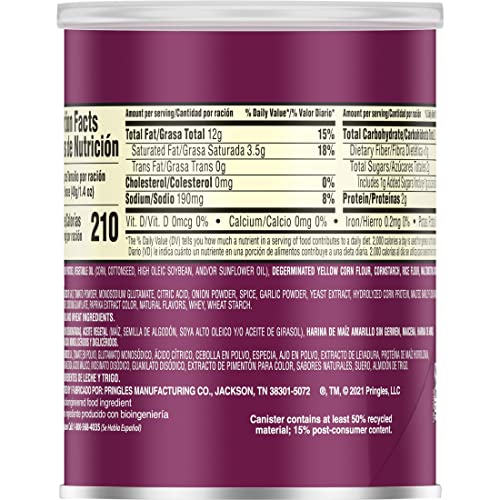 Pringles Potato Crisps Chips, Flavored Variety Pack, Original, C