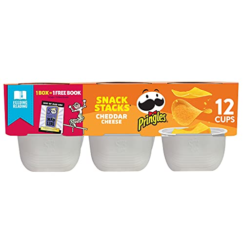 Kelloggs Pringles, Potato Crisps Chips, Cheddar Cheese, 8.8Oz B