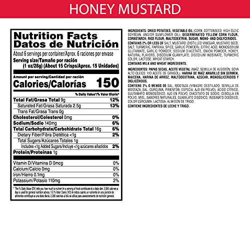 Pringles Potato Crisps Chips, Ranch Flavored, 5.5 Oz Can