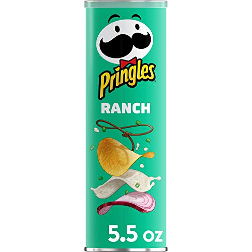 Pringles Potato Crisps Chips, Ranch Flavored, 5.5 Oz Can