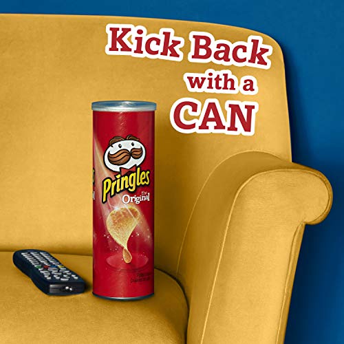 Pringles Potato Crisps Chips, Original Flavored, 5.2 oz Can
