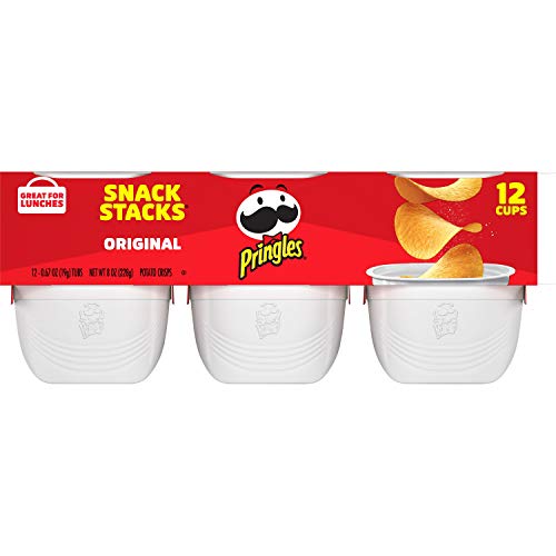 Pringles, Potato Crisps Chips, Original, Snack Stacks, 8Oz Tray