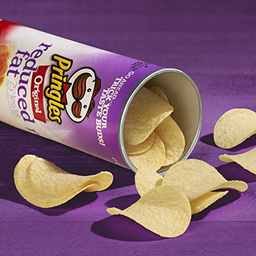 Pringles Potato Crisps Chips, Reduced Fat, Original Flavored, 4.