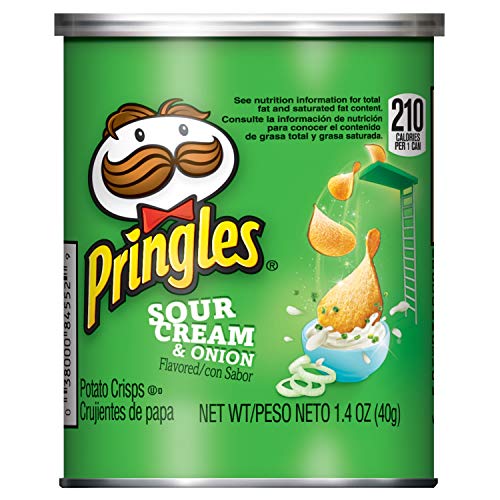 Pringles Potato Crisps Chips, Sour Cream And Onion Flavored, Gra