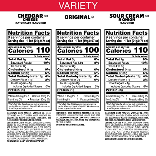 Pringles Potato Crisps Chips Variety Pack, Lunch Snacks, Office