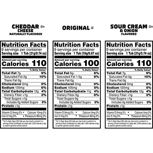 Pringles Potato Crisps Chips Variety Pack, Lunch Snacks, Office