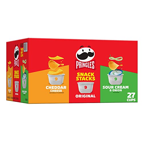 Pringles Potato Crisps Chips Variety Pack, Lunch Snacks, Office