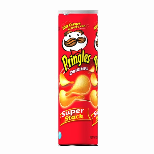 Pringles Potato Crisps Super Stack, Original, 6.41-Ounce Tubes