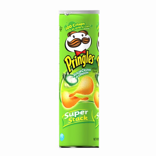 Pringles Potato Crisps Super Stack, Sourcream &Amp; Onion, 6.38-Ounc