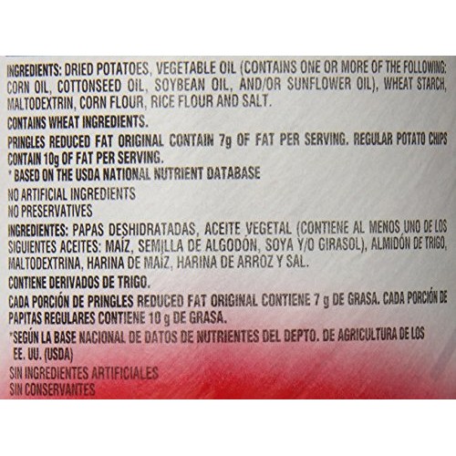 Pringles Reduced Fat Original Super Stack, 5.32 Ounce Pack Of 14