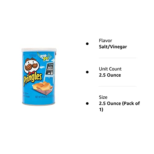 Pringles, Salt & Vinegar, 2.5 oz