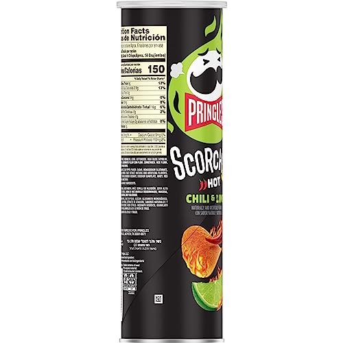 Pringles Scorchin Potato Crisps Chips, Spicy Snacks, On-the-Go ...