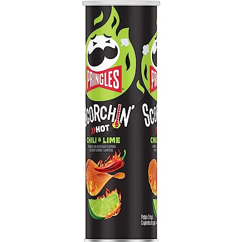 Pringles Scorchin Potato Crisps Chips, Spicy Snacks, On-the-Go ...