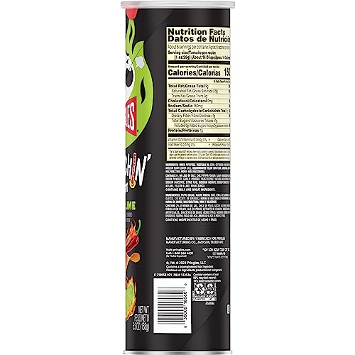 Pringles Scorchin Potato Crisps Chips, Spicy Snacks, On-the-Go ...